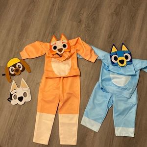 Bingo, bluey, and friends costumes